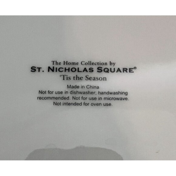 St. Nicholas Square Tis The Season 10.5" Snowman Dinner Plate - Picture 3 of 3